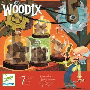 New Sealed Djeco Game of Patience-Wooden Puzzles Set  Woodix for Age 7-99 Years